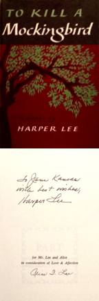 1st Edition, Rare Books, Book into Film, Signed Book, Bren-Books.com, To Kill a Mockingbird, Harper Lee, Alice Lee, Book Club Edition