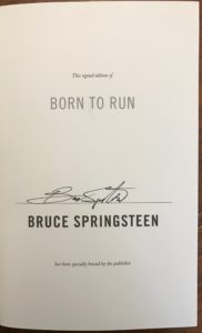 Born To Run, Signed! Buy Now from Bren-Books.com